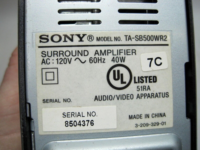 Sony S-Master TA-SB500WR2 Surround Speaker Amplifier with Dir-R1 - Tested image 4