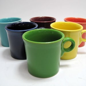 Homer Laughlin Fiesta Ware Fiestaware Rainbow Coffee Mug Lot Of 8