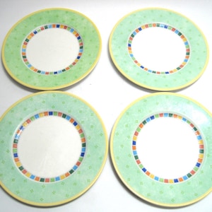 Set of 4 - Villeroy & Boch Twist Alea Verde Salad Plates 8 3/4&quot;