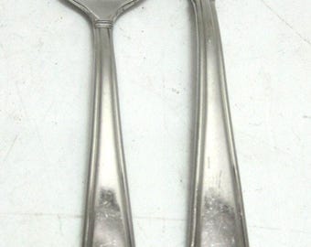 2 Pieces Reed & Barton Benson Teaspoon and Salad Fork Stainless 18/10 Flatware