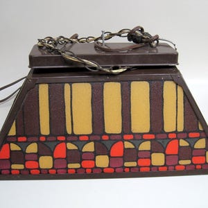 Vintage Game Room Hanging Pool Table Light - 1970s Retro Billiards Lamp
