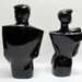 80s Art Deco Man Woman Statues / Lindsey B BALKWEILL Style Black ...