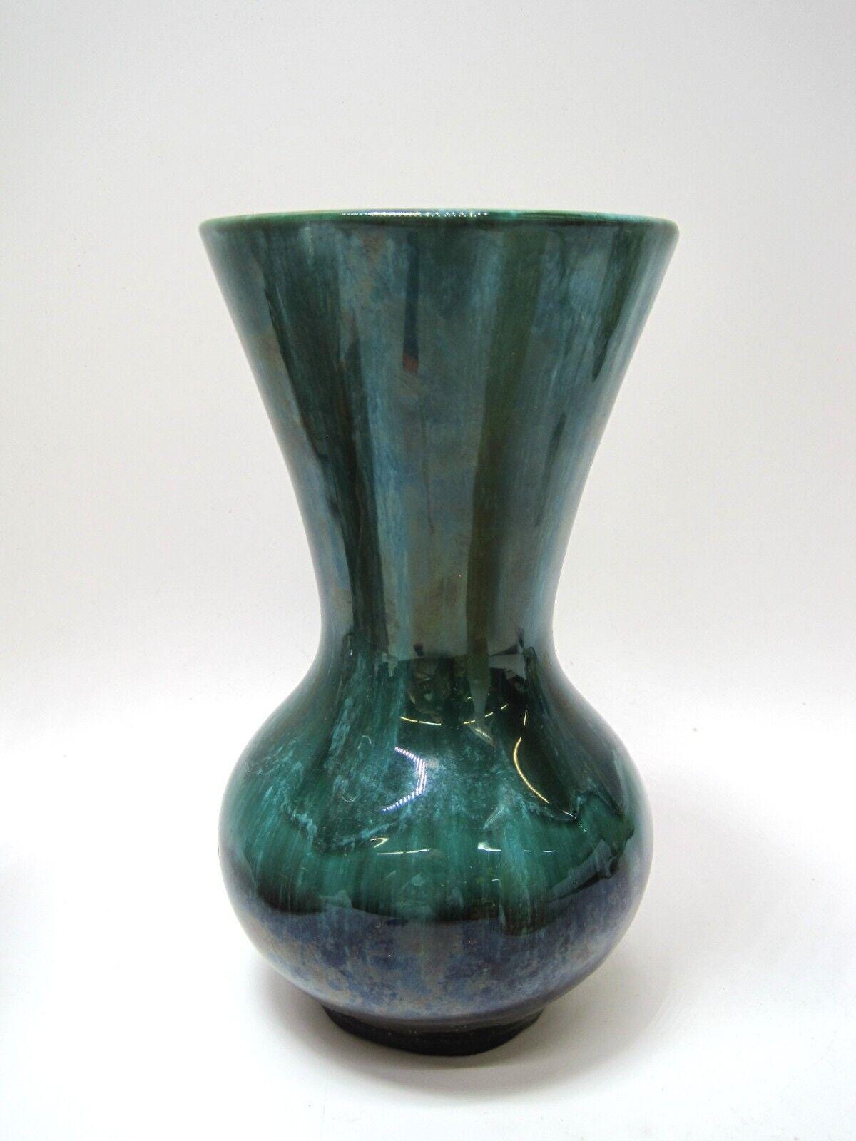 Vintage Blue Mountain Pottery Drip Glaze Vase Green 8.75" - Etsy