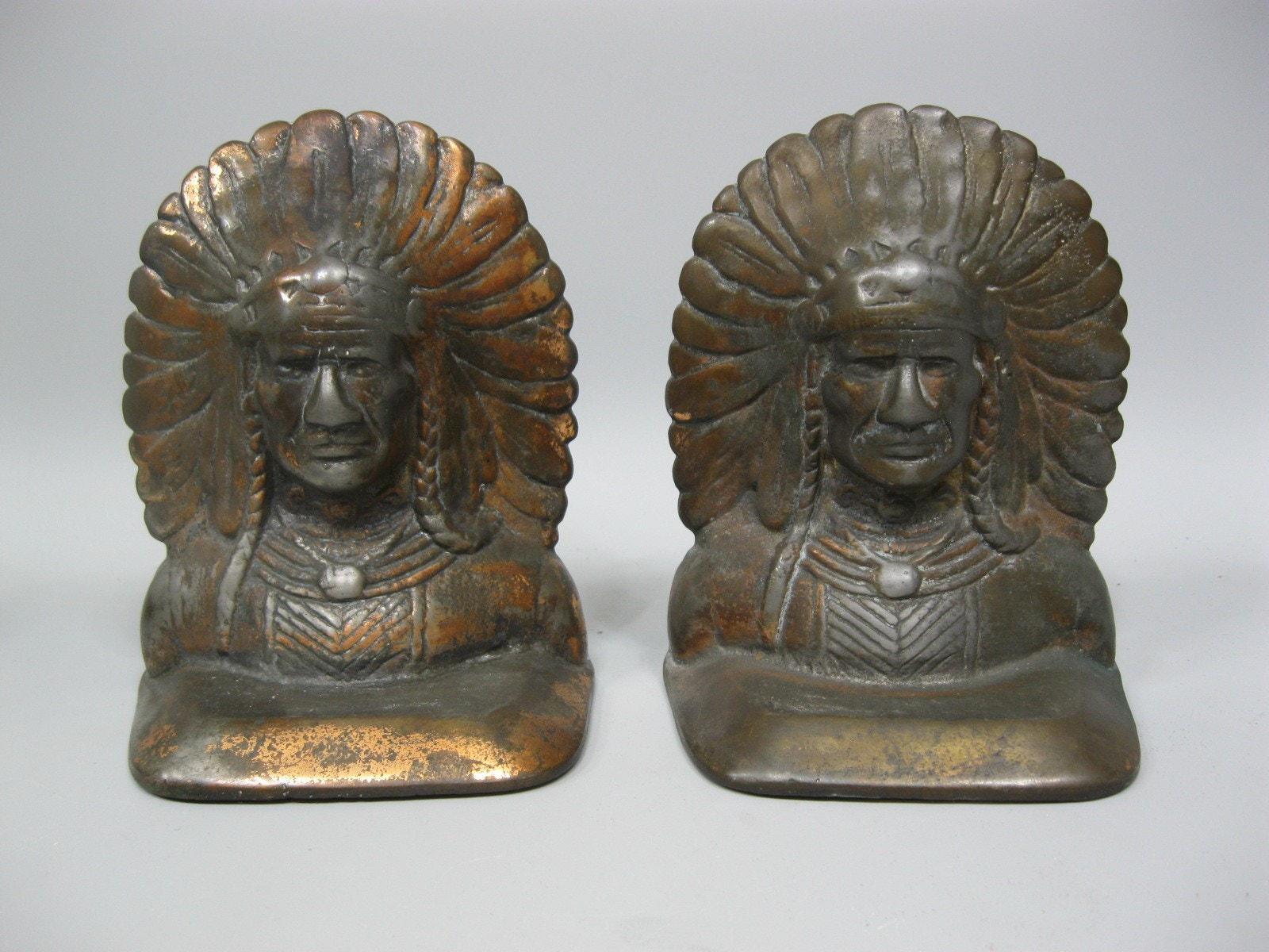 Cast Iron Indian Bookends - Etsy