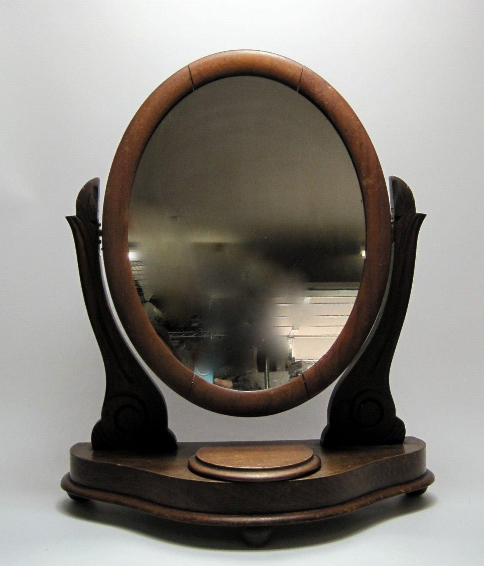 Antique Vanity Round Mirror