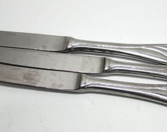 Lot Of 3 Oneida Torino Stainless Steel Dinner Knives