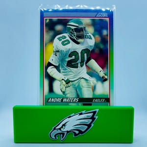 NFL Philadelphia Eagles-sportkaartstandaard Geschikt voor kaarten met en zonder beoordeling Sportkaarten Gamingkaarten Comics Tijdschriften Aangepast 3D-geprint