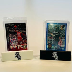 Suporte de exibição de cartões esportivos MLB Chicago White Sox para cartões classificados e não classificados, cartões esportivos, cartões de jogos, revistas em quadrinhos, impressão 3D personalizada