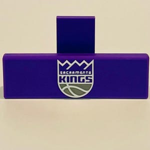 Suporte de exibição de cartões esportivos NBA Sacramento Kings para cartões classificados e não classificados, cartões esportivos, cartões de jogos, revistas em quadrinhos, impressão 3D personalizada
