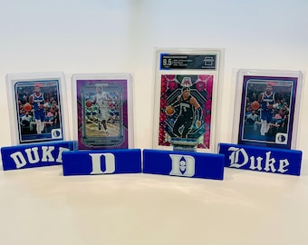 Duke Blue Devils Card Display Stand – PSA Slab Holder – Trading Card Stand