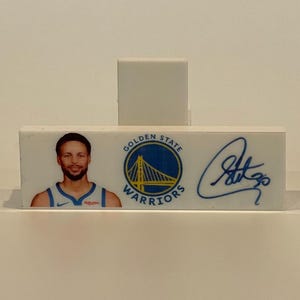 Stephen Curry-displaystandaard voor sportkaarten Geschikt voor kaarten met en zonder gradatie Sportkaarten Gamingkaarten Comics Tijdschriften Op maat 3D-geprint