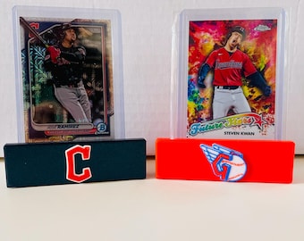Cleveland Guardians Sports Card Display – PSA Slab Holder – Card Stand