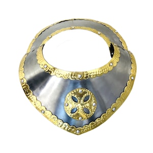 Metal Neck Guard Armor Medieval Knight Gorget Armor Hussar Armor Costume Unisex Free Size Adult