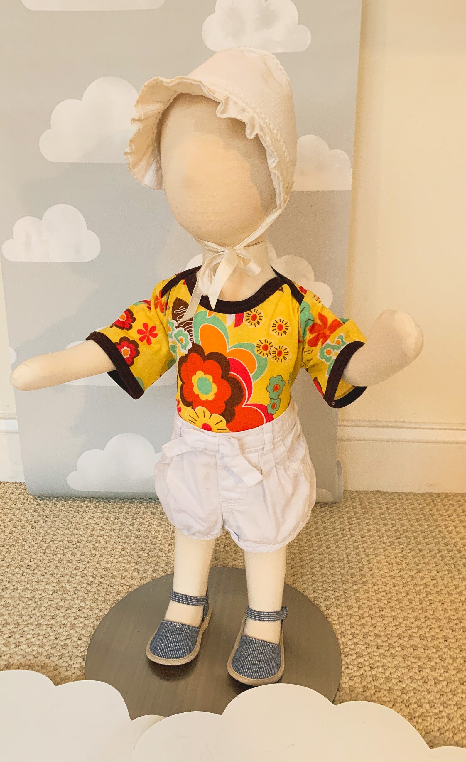 Handmade / Bodysuit / Baby Clothes Golden Disco / Brown Trim Etsy