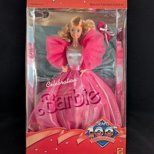 Vintage 1985 Celebration Barbie, Sears 100 Anniversary Limited Edition Barbie Doll, Mattel #2998