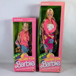 Vintage 1987 Island Fun Barbie or Skipper Doll - Mattel Collectible