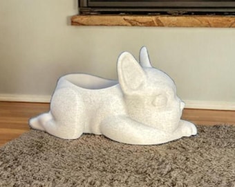 Maceta única: Boston Terrier: adorable maceta para suculentas para amantes de los perros y para decorar con plantas.