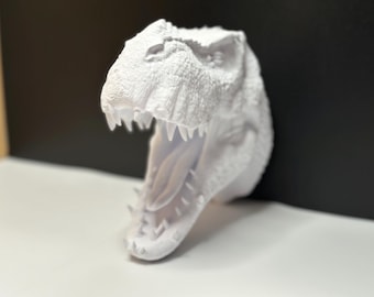 Escultura contemporánea de T-Rex para decoración de pared infantil