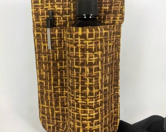 Single 8oz bottle RIGHT hip holster, Gold Gilded Haystack
