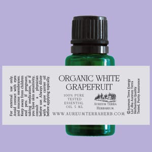 Pure Organic White Grapefruit Essential Oil ~ 100% Pure Therapeutic Grade