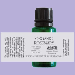 Pure Organic Rosemary Essential Oil ~ 100% Pure Therapeutic Grade