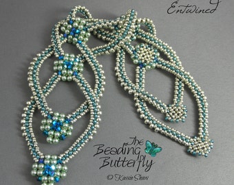 Entwined Bracelet Tutorial - Layered Right Angle Weave and Faux CRAW