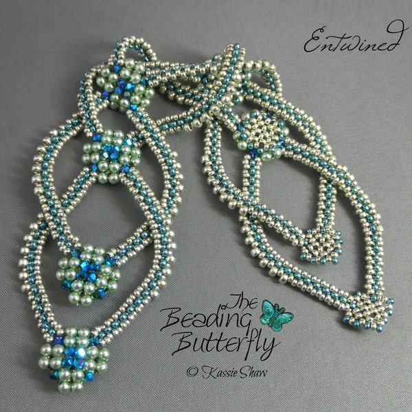 Entwined Bracelet Tutorial - Layered Right Angle Weave and Faux CRAW