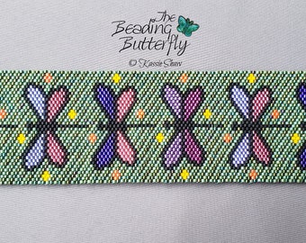 Dragonfly Bracelet Pattern - Odd Count Peyote