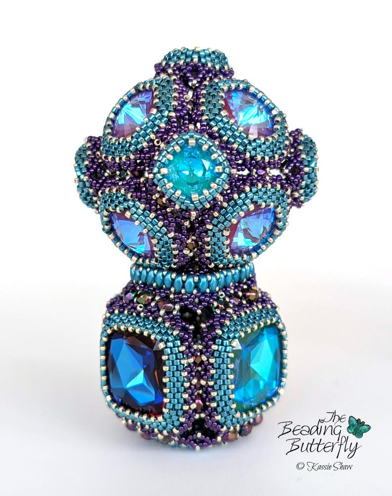 Nebula Orb and Stand Tutorial - Advanced 3D Peyote and DRAW Pattern - Etsy