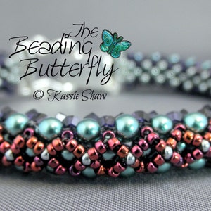 Espalier Bracelet Tutorial - RAW Beadweaving Pattern