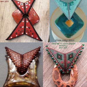 Butterfly Bail Pattern - Modified Peyote Stitch - Digital Download