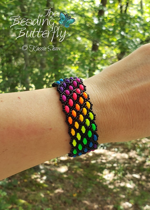 Green Indigo Purple Butterfly Bracelet Green Indigo Purple Butterfly Bracelet