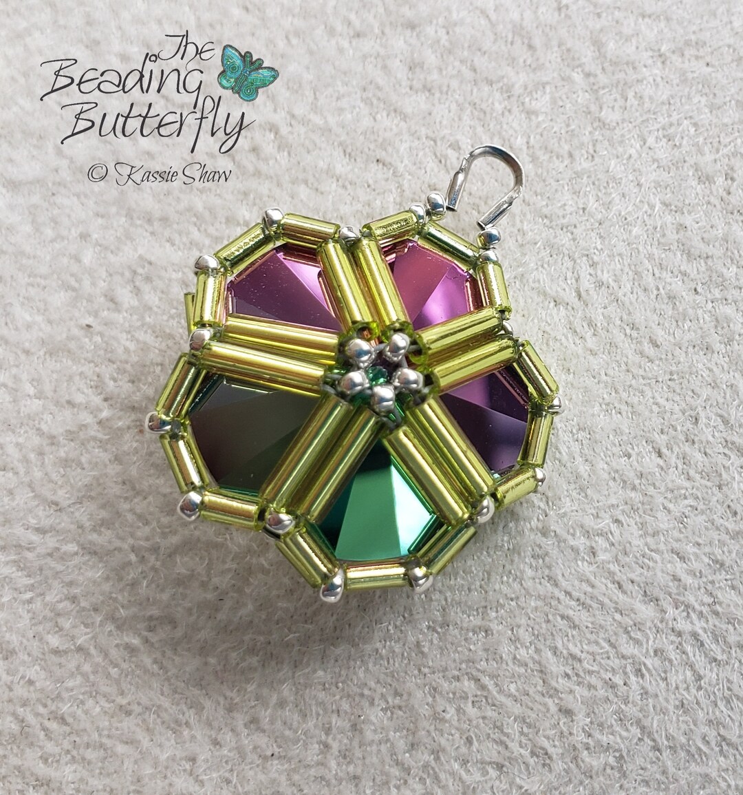 Moonflower Caged Rivoli Earring Tutorial-intermediate Double RAW ...