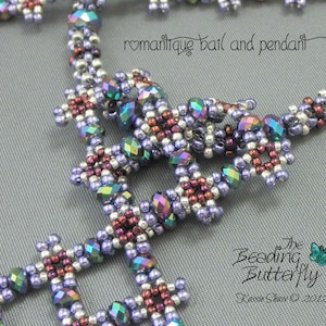 Romantique Diamond Necklace Beading Tutorial - Digital Download