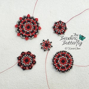Mandala Madness - Mix and Match Circular Peyote Necklace Bracelet or Earrings - Intermediate