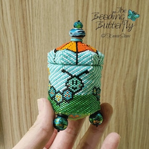Caterpillar Box Tutorial - 3D Peyote Pattern