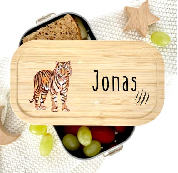 personalisierte Brotdose | Lunchbox für Kinder mit Namen | zum Schulanfang, Einschulung, Kita