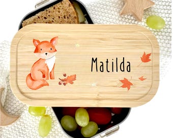 personalisierte Brotdose | Lunchbox für Kinder mit Namen | zum Schulanfang, Einschulung, Kita