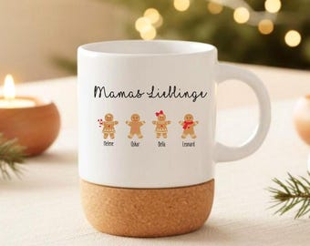 Keramiktasse | personalisiertes Weihnachtsgeschenk mit Namen der Kinder | Merry Christmas | Frohe Weihnachten | Geschenk Mama |Geschenk Papa