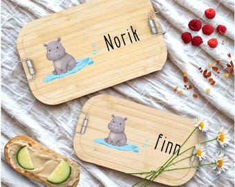 personalisierte Brotdose | Lunchbox für Kinder mit Namen | zum Schulanfang, Einschulung, Kita