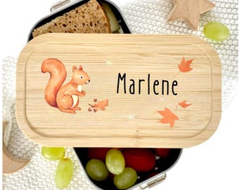 personalisierte Brotdose | Lunchbox für Kinder mit Namen | zum Schulanfang, Einschulung, Kita