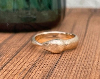 Ouroboros Ring 5mm in 14K Yellow Gold