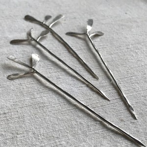 Flora Cocktail Picks in Sterling Silver