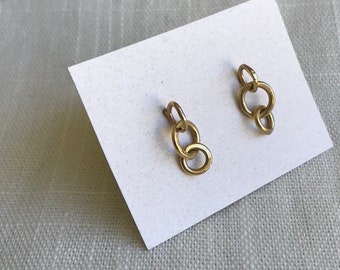 Circles earrings in 14k