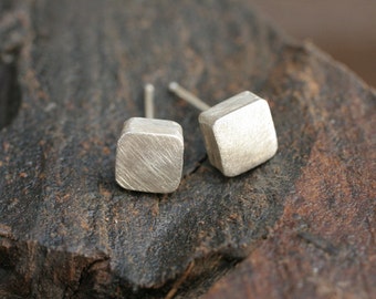 Square Sterling Studs
