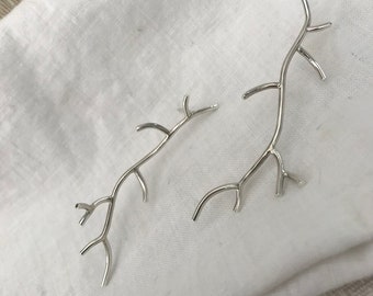 Branch Earrings in Sterling Silver