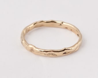 14k Gold Organic Band