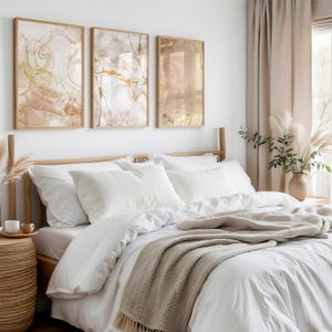 Set of 3 Marble, Gold, and Brown Wall Art Prints – Luxury Abstract Decor for Modern Homes, Elegant Marble Texture Art