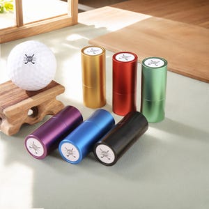 Sello de pelota de golf personalizado con nombre, marcador de pelota de golf, accesorios de tinta de color para sellos de pelota, regalos deportivos para golfistas, regalos de Navidad