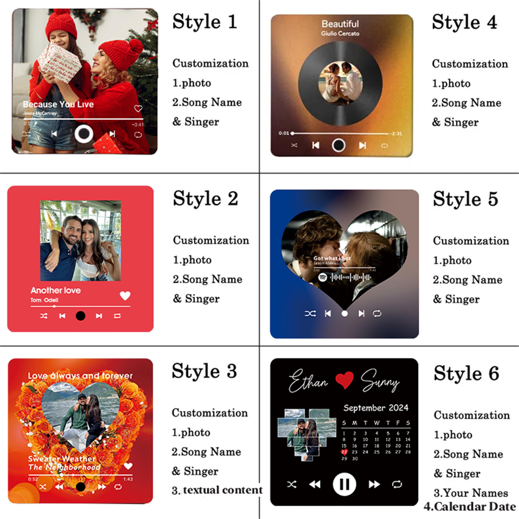 Music Fridge Magnet,Play Whole Song Music Box,Anniversary